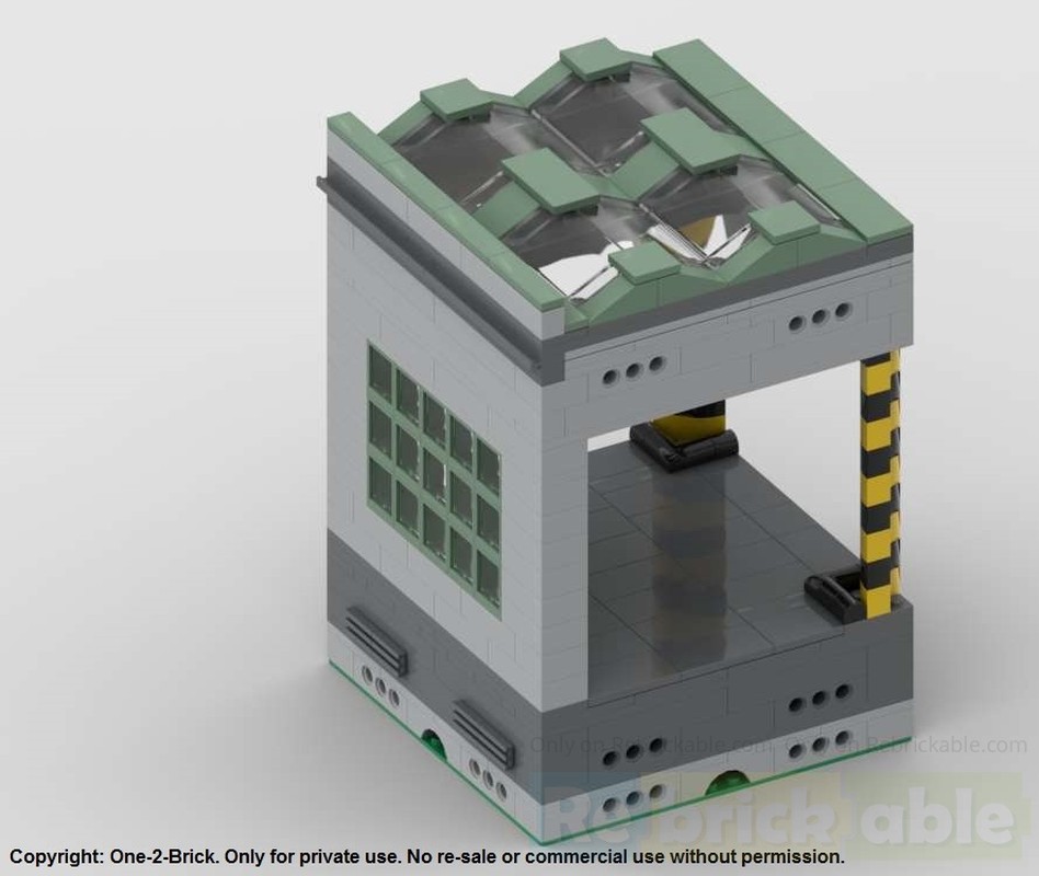 Lego V2: Modular Logistics Center - Rear Section