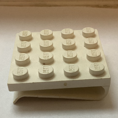 Lego Scala, Plate Special 4 x 4 with Clip / Black
