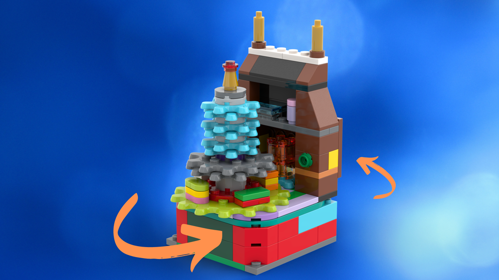 Lego 11019 Christmas tree and fireplace