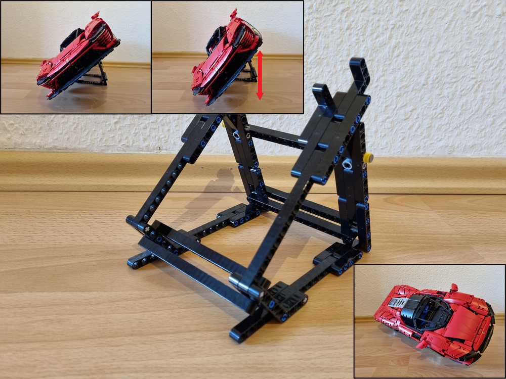 Lego Adjustable Side Vertical Stand for 42143 Ferrari Daytona SP3
