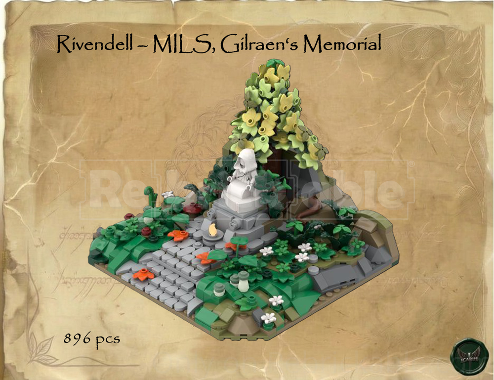 Lego Rivendell - MILS, Gilraen's Memorial