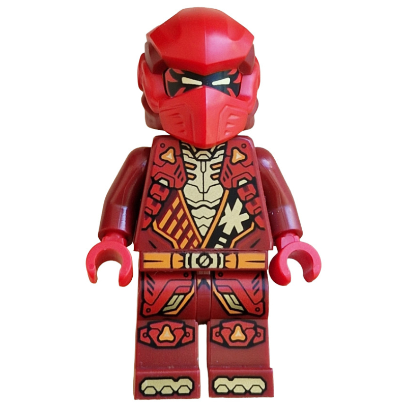 Lego Kai, Dark Red Suit, Red Helmet