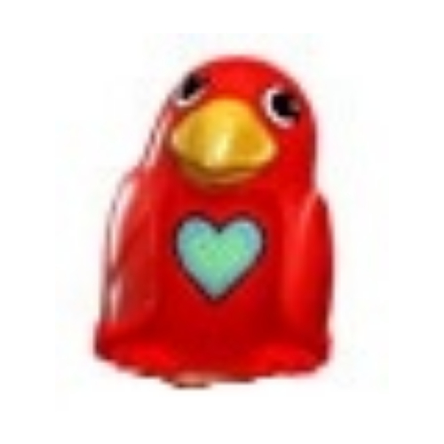 Lego Primo Animal Bird Small with Medium Blue Heart Print / Red