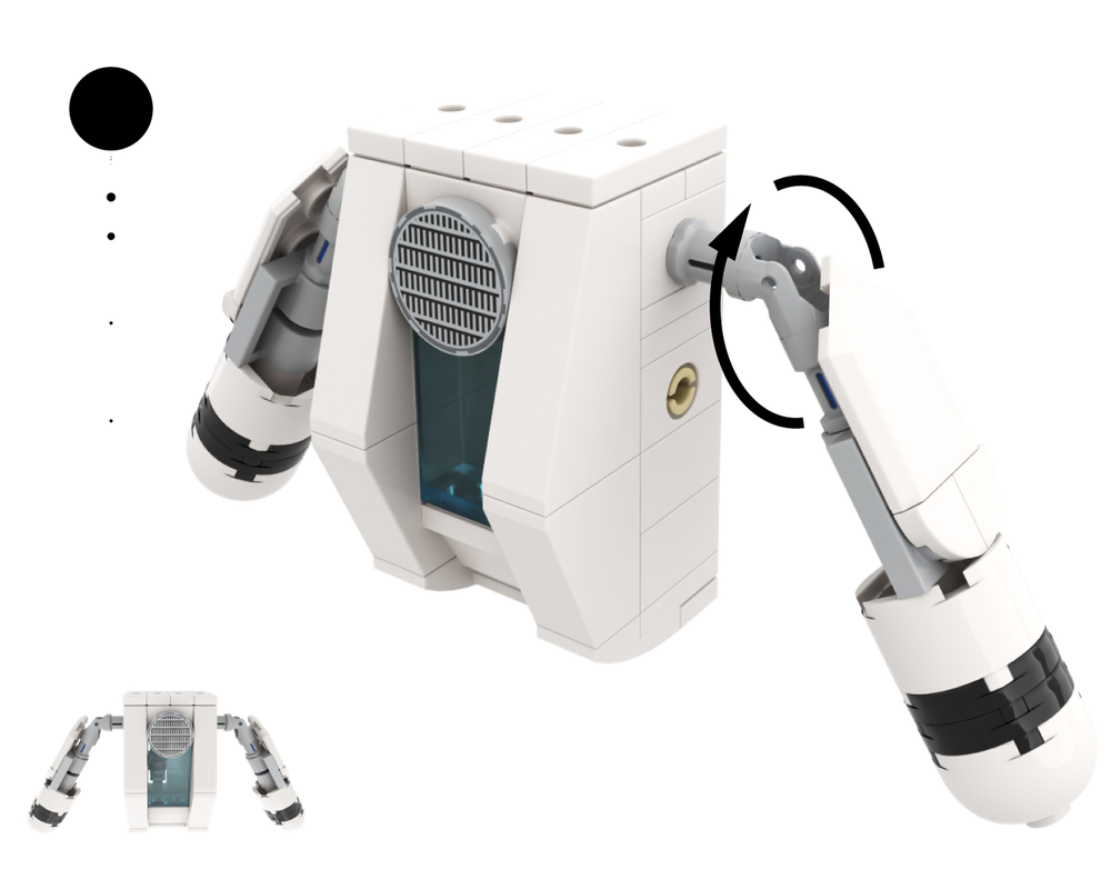 Lego 22 Massage Robot from Wall-E