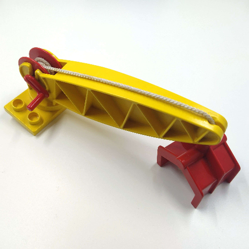 Lego Duplo Turntable Base, 2 x 4 Plate with Crane Arm with Handle, Winch, & Claw