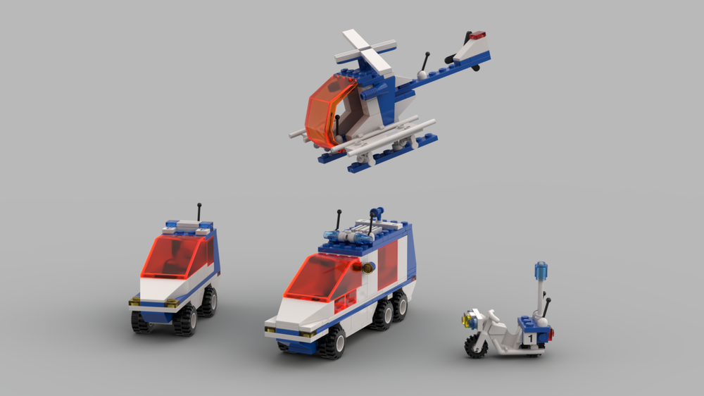 Lego 1896 - Trauma Team - Ice Planet Color Scheme