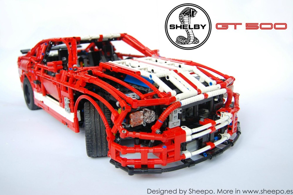 Lego Ford Mustang Shelby GT500 (Manual Version)