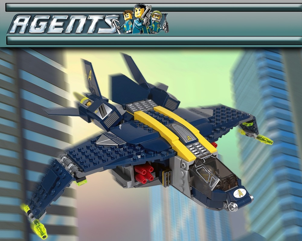 Lego Agents Twinjet (Quinjet Recolor)