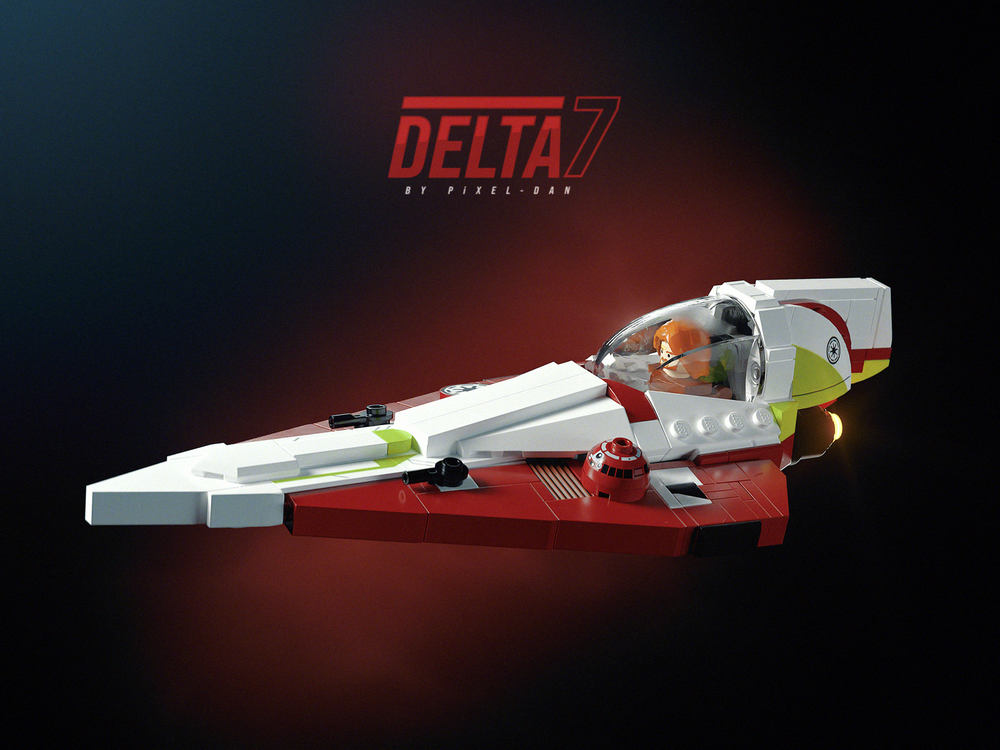 Lego PiXEL-DANs - Delta-7 - Obi-Wan - 2026 Update - Display Model