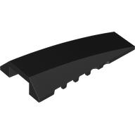 Lego Brick Wedged, Curved 4 x 8 No Top Studs / Black