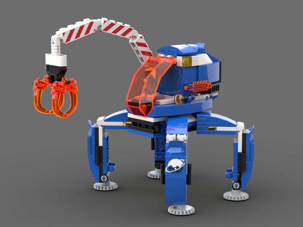 Lego Arctic Ice Crawler in Ice Planet Colour Scheme
