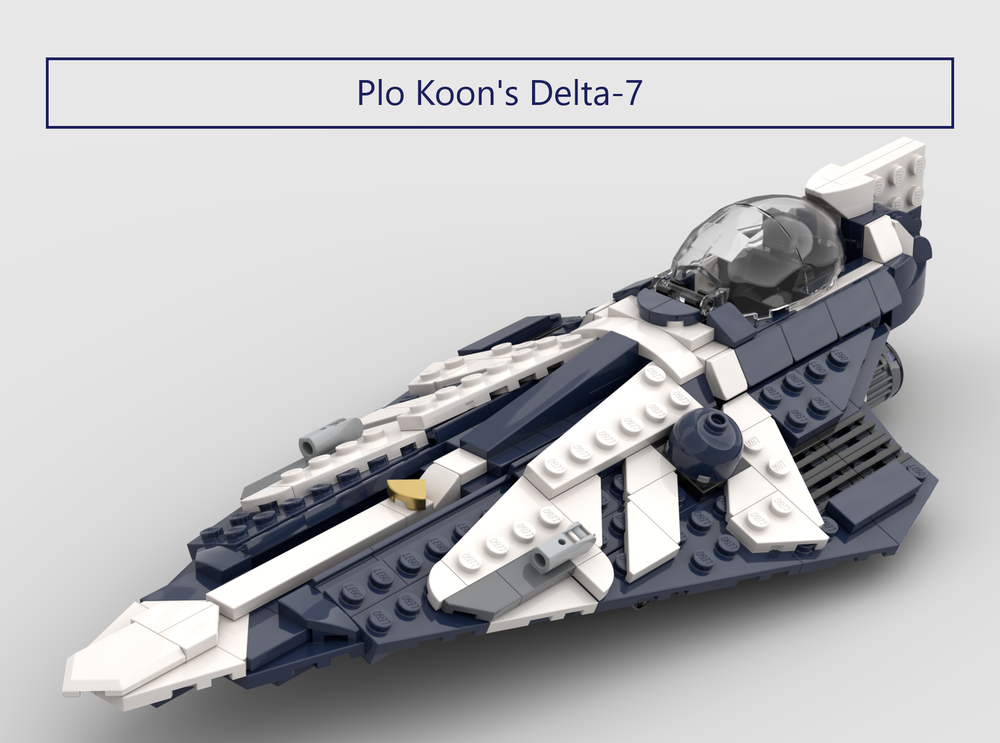 Lego Plo Koon's Delta-7 (75333 Style)
