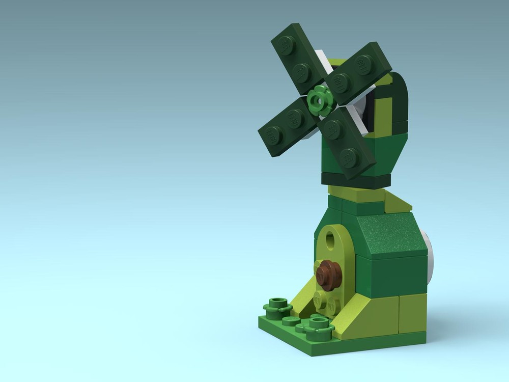 Lego Green Dutch Wind Mill