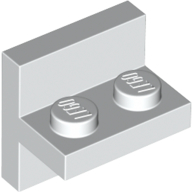 Lego Bracket 2 x 2 with 1 x 2 Vertical Studs / White