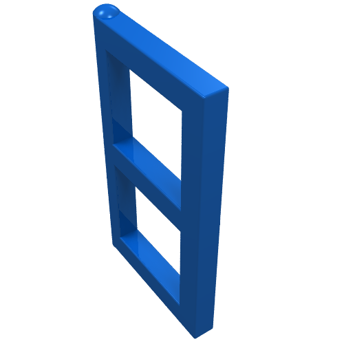 Lego Window 1 x 2 x 3 Pane / Blue