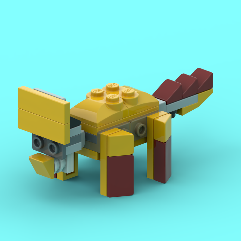 Lego mini centrosaurus from LEGO Creator set 31112: Wild Lion