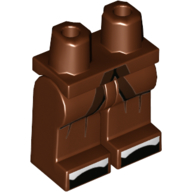 Lego Hips and Reddish Brown Legs with Brown Belt, Shoes / Reddish Brown