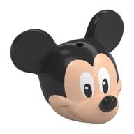 Lego Minifig Head Special with Black Mouse Ears and Nose and White Eyes Print (Mickey) / Light Nougat