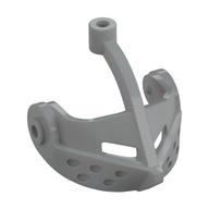 Lego Headwear Accessory Visor Grille with Top Pin Hole (Castle) / Light Bluish Gray