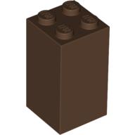 Lego Brick 2 x 2 x 3 / Brown