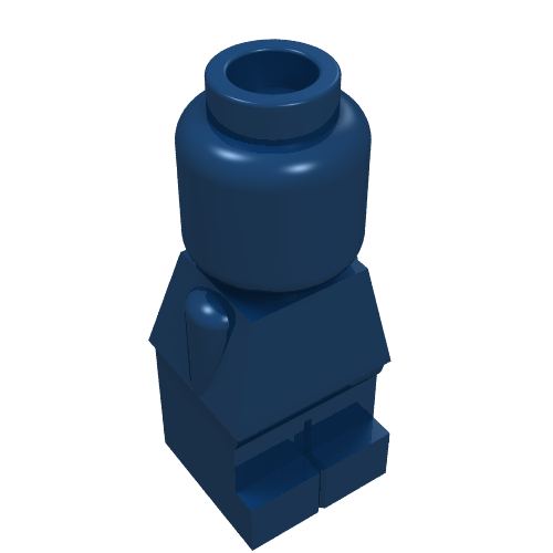 Lego Microfig [PLAIN] / Dark Blue