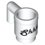 Lego Equipment Cup / Mug with 'Shhh!' Print