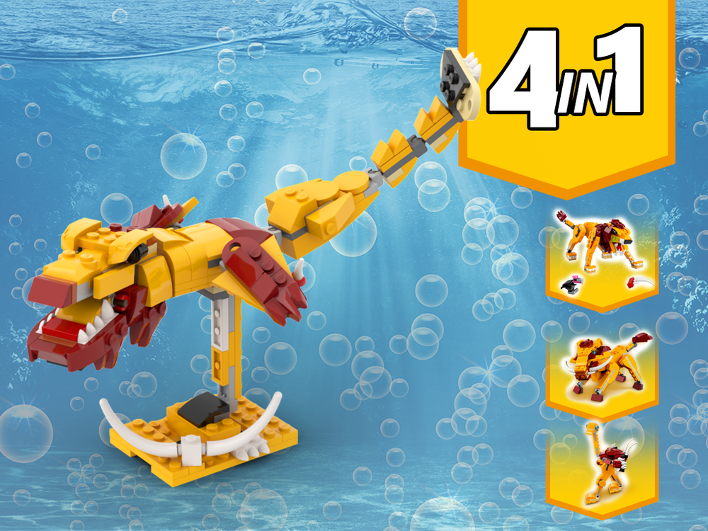 Lego 31112 Sea Monster Alternative Build