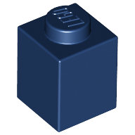 Lego Brick 1 x 1 / Dark Blue