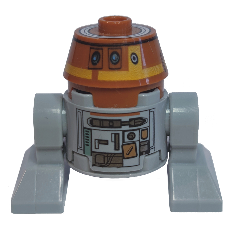 Lego Astromech Droid, C1-10P (Chopper), Light Bluish Gray