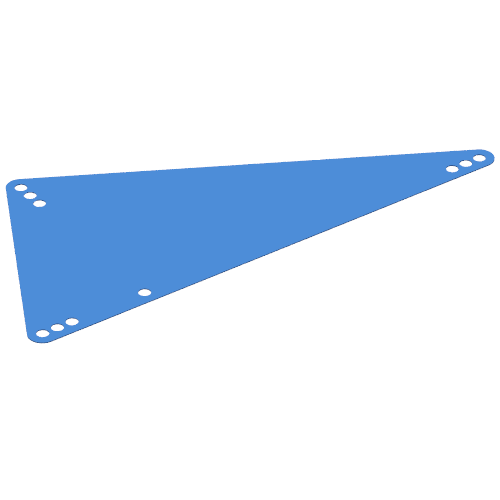 Lego Science & Technology Panel - Triangle Large / Trans-Dark Blue