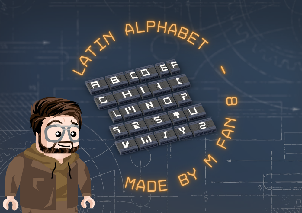 Lego Latin alphabet - Mini letters