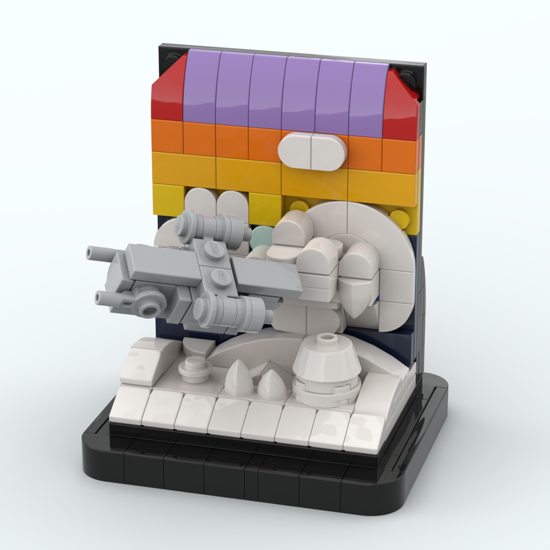 Lego Micro Razor Crest Diorama