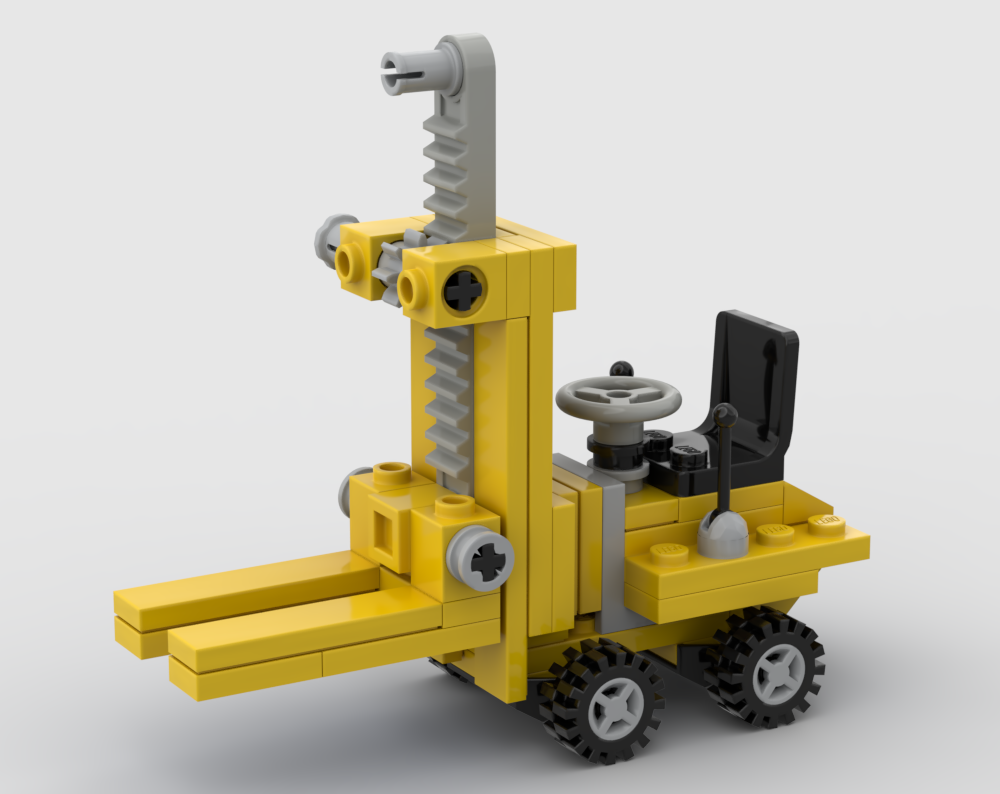 Lego Mini 850 Fork Lift in Minifigure scale
