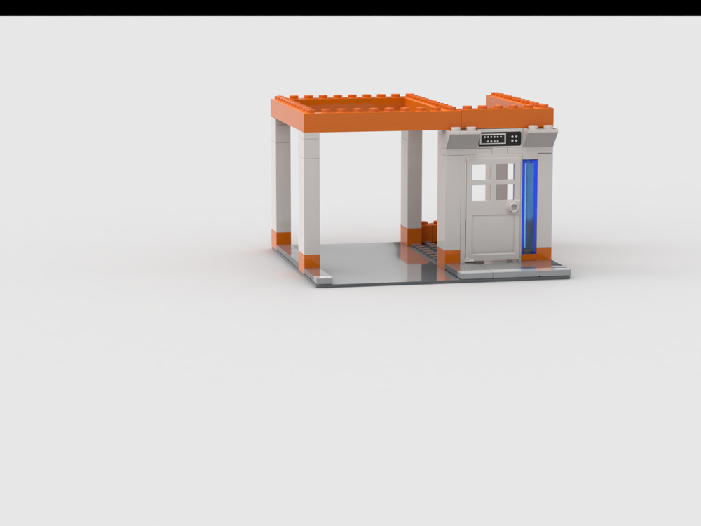 Lego Orange Toll Booth (unfinished)