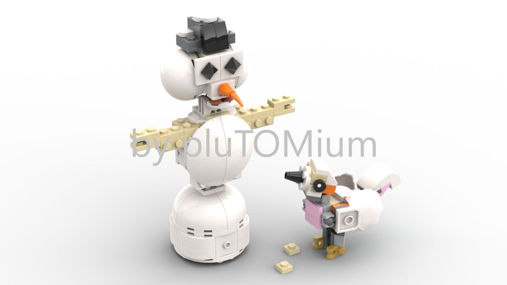 Lego Snowman and Friend (LEGO 31133 Alternate)