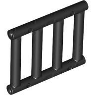 Lego Bar 1 x 4 x 3 [End Tabs] / Black