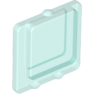 Lego Glass for Window 1 x 2 x 2 Plane / Trans-Light Blue