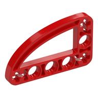 Lego Technic Beam 3 x 5 L-Shape with Quarter Ellipse Thin / Red