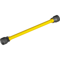 Lego Flexible Hose 8.5L with Tabbed Ends (Ends same color as Tube) / Yellow