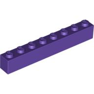 Lego Brick 1 x 8 / Dark Purple