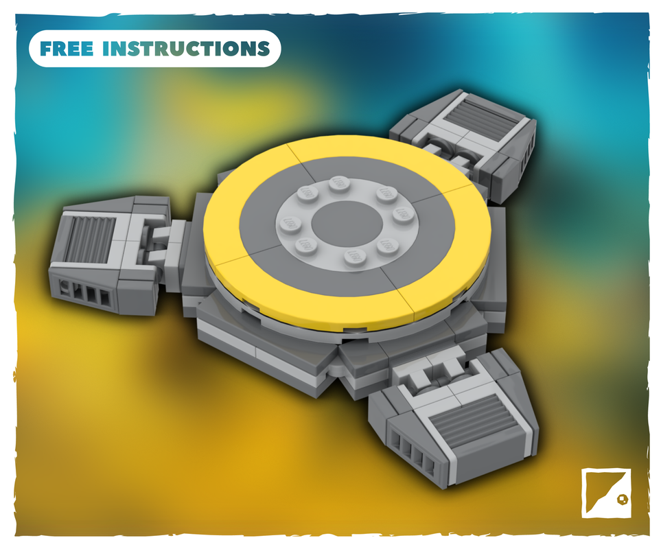 Lego Helldivers 2 Hellpod LEGO MOC ~ Hellpod Stand for Brickheadz