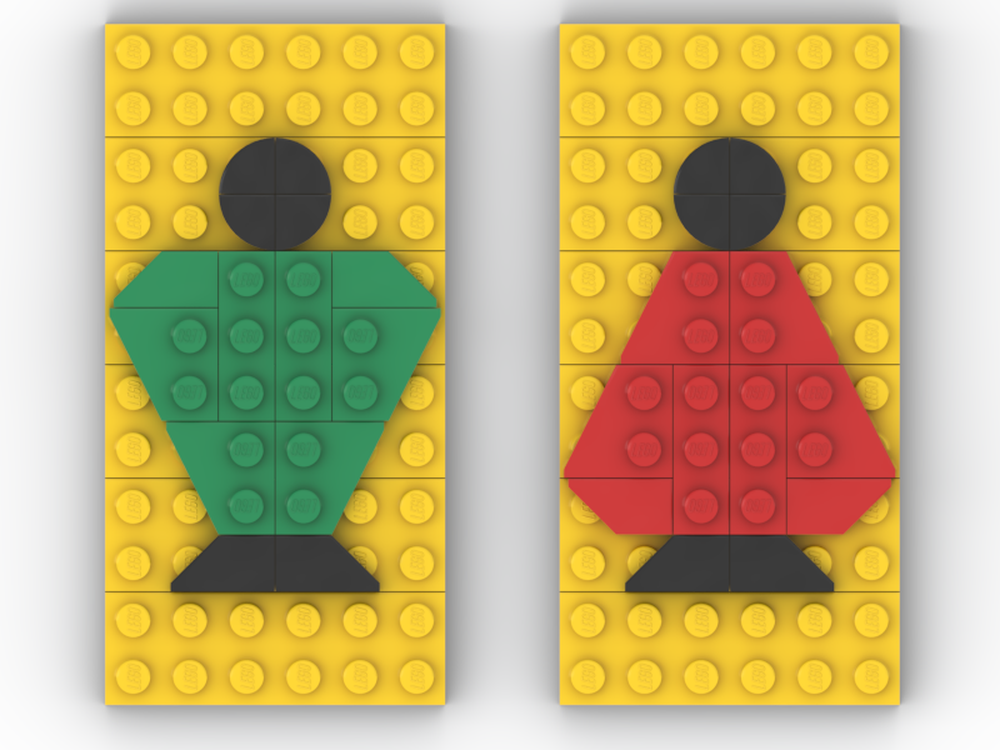 Lego Toilet Signs