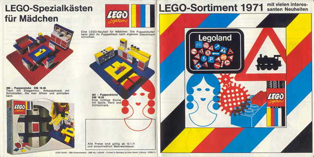 Lego 1971 Large German Foldout - LEGO Sortiment (97220-Ty)