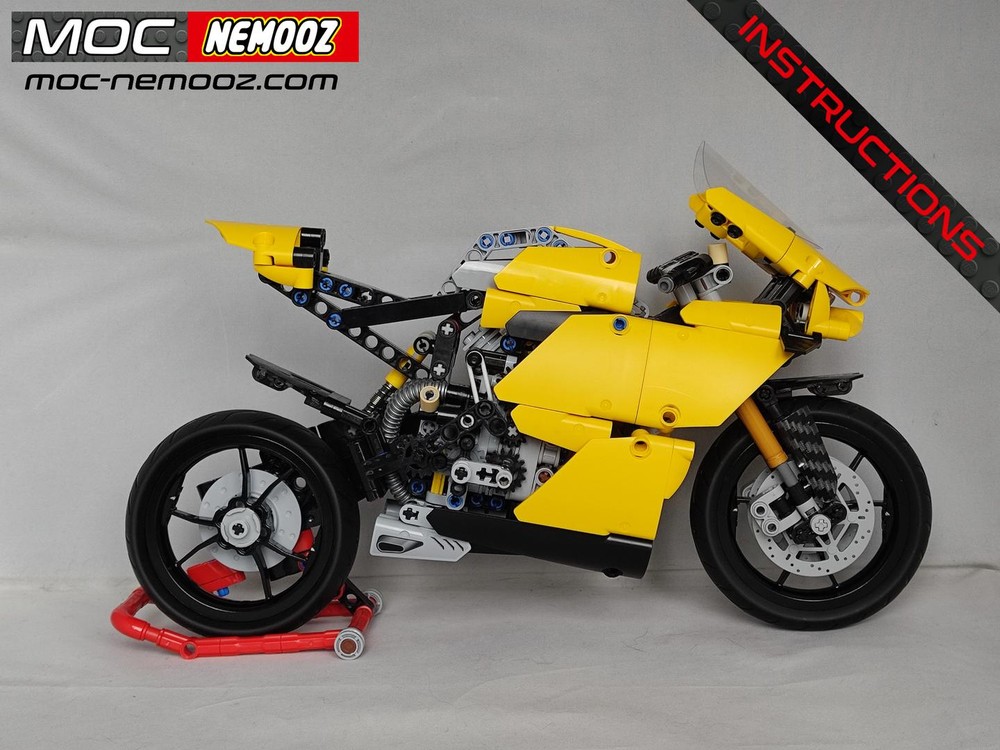 Lego DUCATI Panigale yellow upgrade