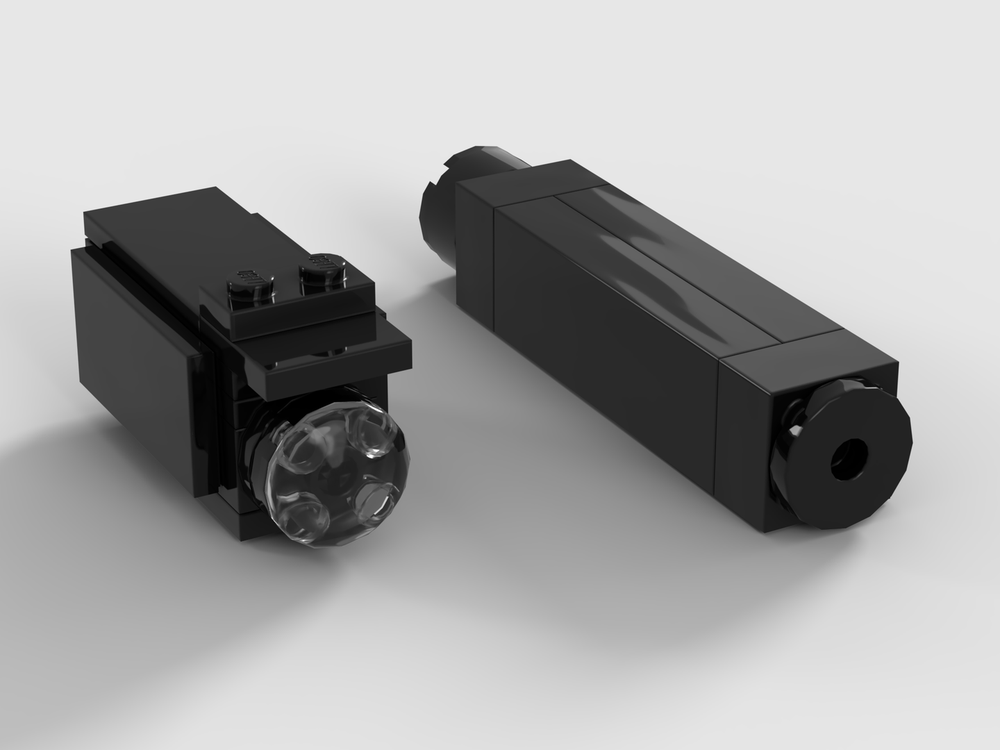 Lego Glock 21 Mod Pack #2 (Flashlight, Suppressor)