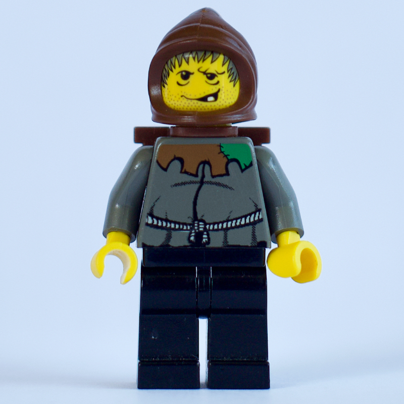 Lego Hunchback - Brown Cap, Brown Basket