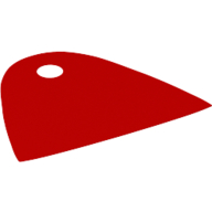 Lego Neckwear Cape, Short, One Top Hole [Spongy Stretchable Fabric] / Red
