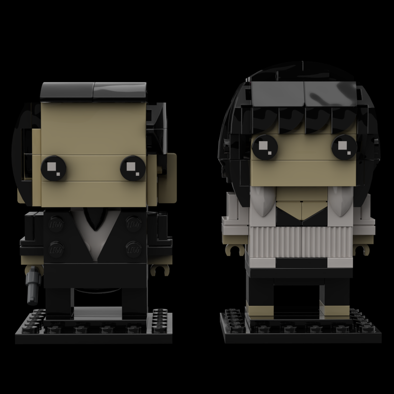 Lego Pulp Fiction Brickheadz - Mia Wallace and Vincent Vega
