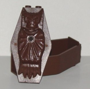Lego Container, Coffin with Vampire Relief Lid