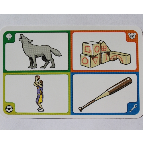 Lego Game Card, Creationary, 102 Wolf / [No Color/Any Color]